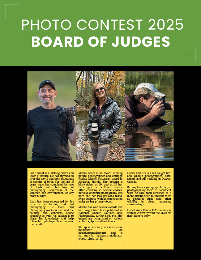 January 2025 - March 2025 Photo Contest Judges